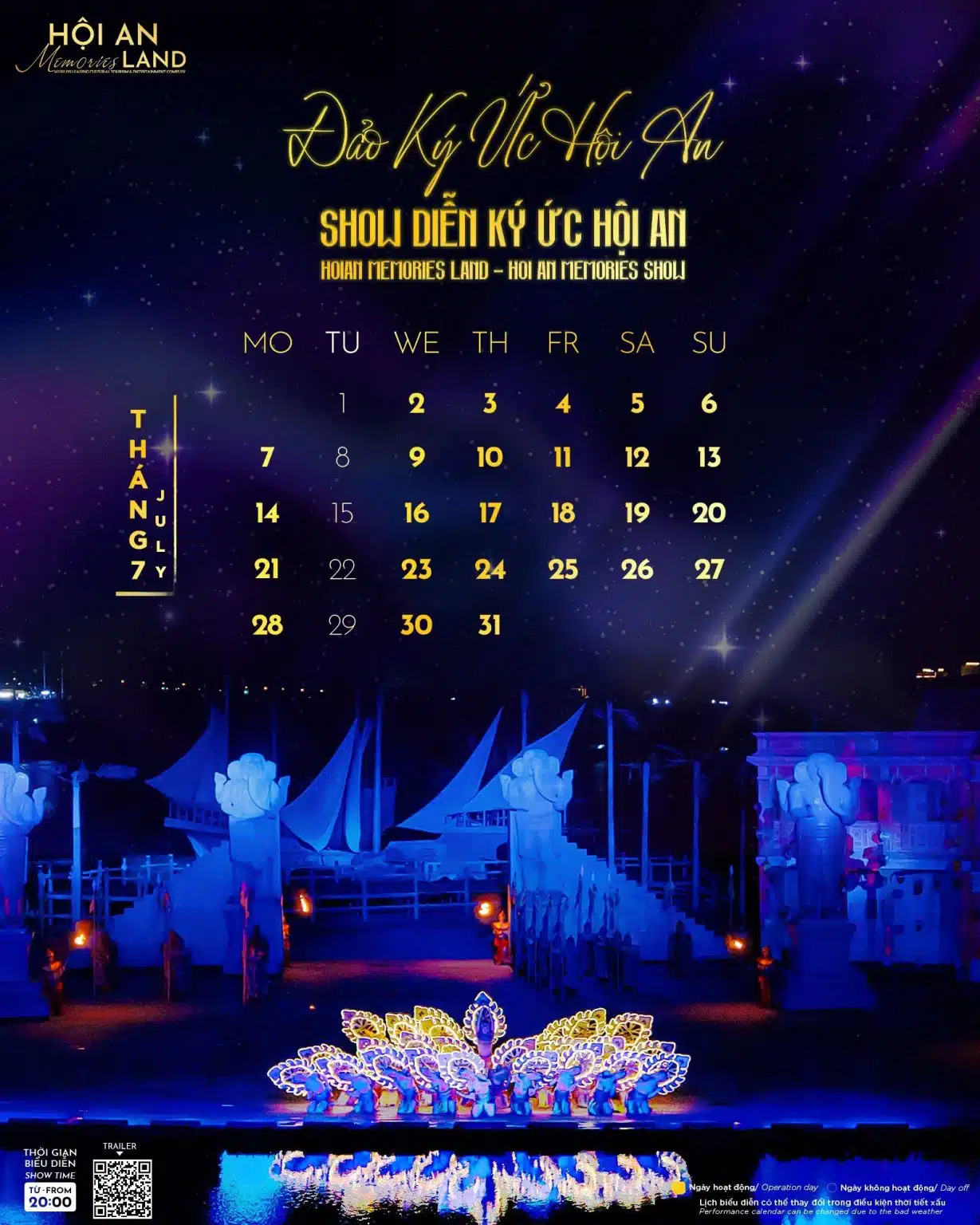 Lịch Diễn Show Ký Ức Hội An
