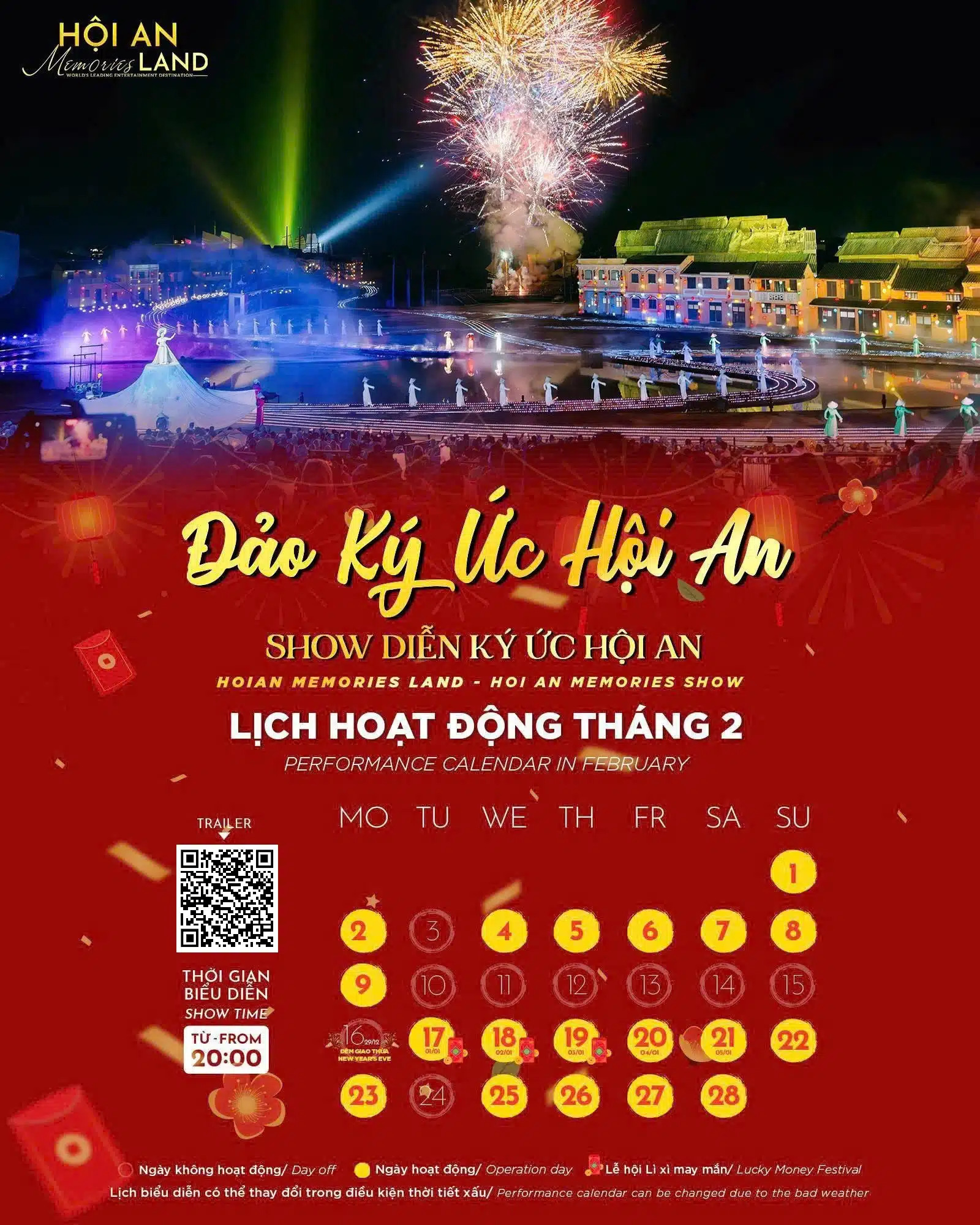 Lịch Biểu Diễn Tháng 2 Năm 2026