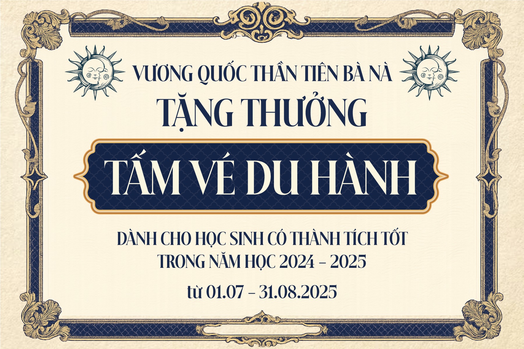 Chương Trình Miễn Phí Vé Bà Nà Hills Cho Học Sinh Giỏi Và Xuất Sắc