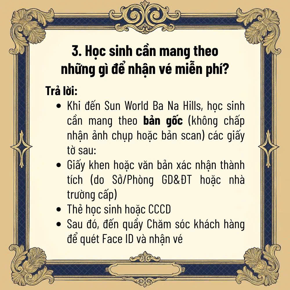 Học Sinh Cần Đem Theo Giấy Tờ Gì?